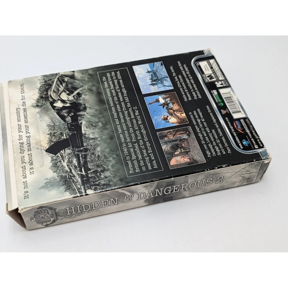 Gathering PC Game Hidden & Dangerous 2 WWII Tactical Shooter Big Box